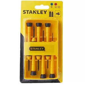 ست پیچ گوشتی ساعتی استنلی 6 عددی مدل STHT66052-8 (کد 1)