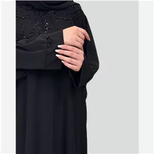 مانتو عبایی جواهر دوزی قلب وبال