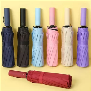 چتر اتوماتیک 12 فنره دوبل کاور دار وارداتی رنگ مشکی