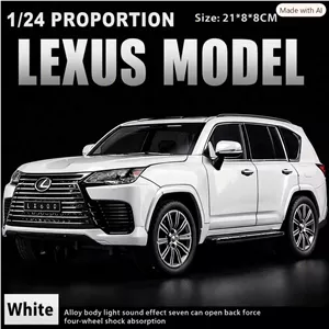 ماکت ماشین فلزی لکسوس LX600 مقیاس 1.24