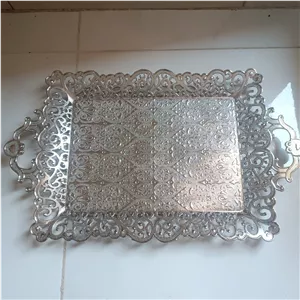 سینی سیلور بزرگ مدل ترک سینی چایخوری 