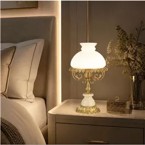 آباژور رومیزی برنجی کلاسیک طرح جدید