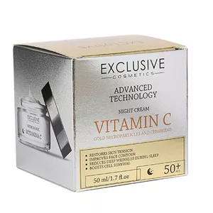 اکسکلوسیو کرم شب حاوی ویتامین ث و سرامید 50 میل exclusive