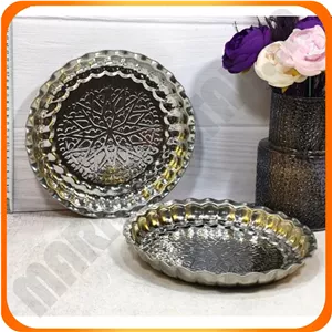 سینی استیل 30زمرد شهرزاد