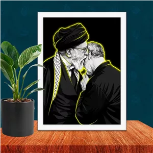 قاب عکس رهبر شهید و حاج قاسم سلیمانی