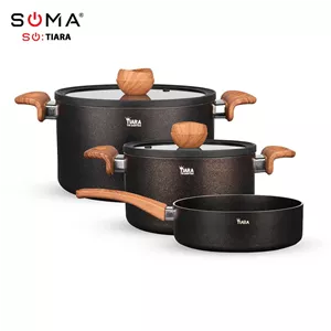 سرویس قابلمه تیارا 5 پارچه (رنگبندی) 
