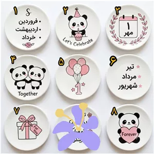 دیوارکوب پاندا فانتزی تولد یک عددی