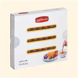 پودر زعفران 3 گرمی ممتاز مصطفوی 