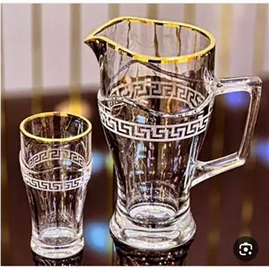 پارچ لیوان مورا ورساچه لب طلا