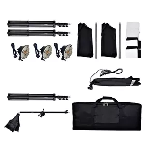 کیت نور ثابت 15 لامپ Continuous Lighting Kit 15 LAMPS + پایه فون 2x3 + هدیه
