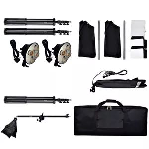 کیت نور ثابت 5 لامپ Continuous Lighting Kit 5 LAMPS + پایه فون 3x5 + هدیه