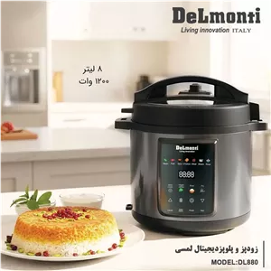 پلوپز و زودپز 15 کاره DELMONTI دلمونتی مدل 880 DL با ضمانت 18 ماهه ارسال رایگان