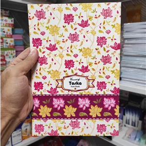 دفتر 40 برگ منگنه ای برند توسکا طرح گل
