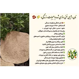 نان با آرد کامل غنی شده با حبوبات