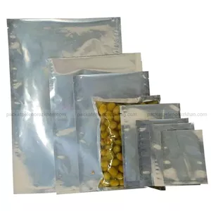 پاکت شفاف متالایز 3طرف دوخت ( وکیومی)