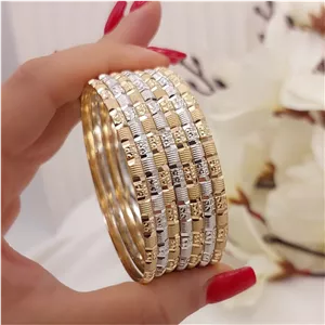 النگو سه میل طلاروس پک 7 تایی کیفیت عالی شیک و زیبا مشابه طلا سایزبندی کامل