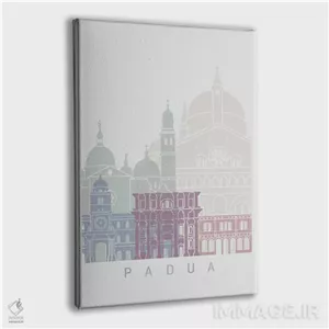 تابلو دکوراتیو پوستر منظره افق پادوا با پاستل اثر پل رومر