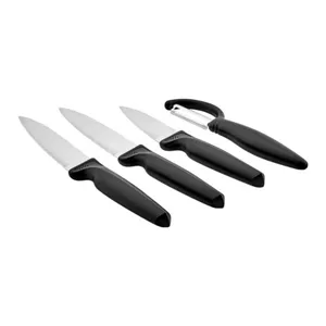 ست چاقو آشپزخانه کاراجا مدل Dr Inox fi به همراه پوست کن مجموعه 4 عددی