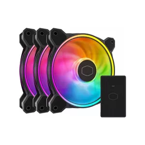 فن کیس کولر مستر مدل MasterFan MF120 Halo2 بسته سه عددی