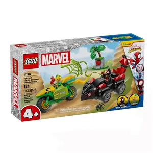 لگو 124 تکه سری مارول مدل Spin and Electro Dinosaur Vehicle Chase کد 11198