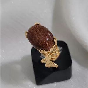 انگشتر فری سایز دلربا آویز پروانه کد 12534