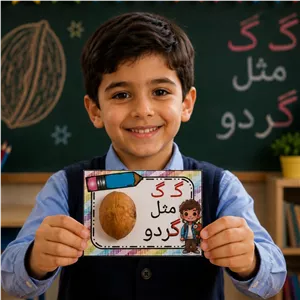 گیف حروف الفبا حرف گ گیفت حرف گ