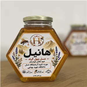 عسل طبیعی کوهستان طالقان 950 گرم، بدون تغذیه مصنوعی، گزارش آزمایش دانشگاه شهید بهشتی