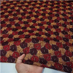 پارچه گیاهی طلاکوب، نیاز به آستر ندارد،کیفیت عالی،بدون آبرفت،گرم بالا،لخت و لطیف ،مناسب ماکسی،شومیز،ساحلی،شلوار،عرض1 50