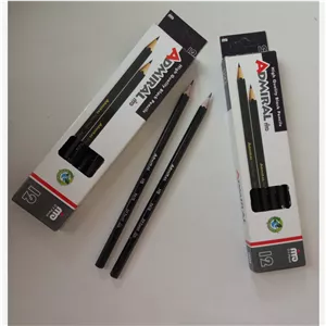 مداد مشکی آدمیرال 6 گوش جعبه مقوایی بسته ی 12 عددی