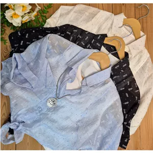 شومیز گره ای نگینی دخترانه