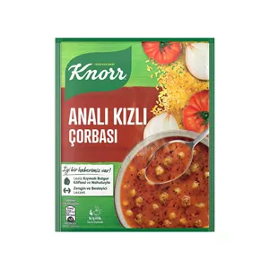 سوپ نیمه آماده گوشت چرخ کرده و نخود کنور anali kizli وزن 70 گرم