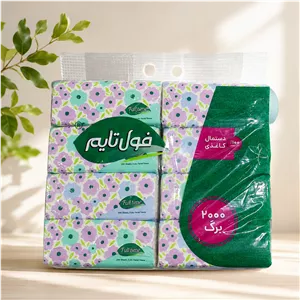 دستمال کاغذی فول تایم 2000برگ 2لایه (بسته 8عددی)