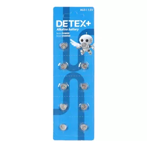 باتری ساعتی Detex+ Alkaline مدل AG3 (بسته 10 عددی)
