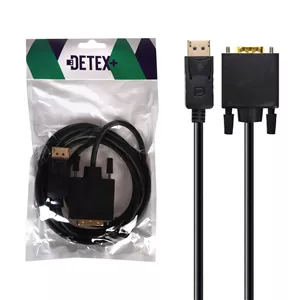 کابل 1.8 متری DETEX+ DP To DVI - مشکی