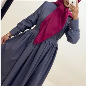 پیراهن بیسیک طوسی