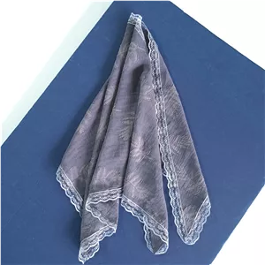 مینی اسکارف سه گوش نخی طرح کاج رنگبندی متنوع ابعاد 120 در 80