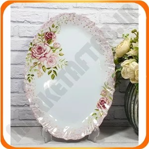 دیس بیضی کنگره بزرگ برنج برجسته سلنا روما ملامین اپال جام