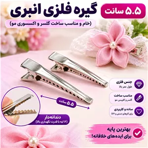 گیره فلزی انبری 5.5 سانت
