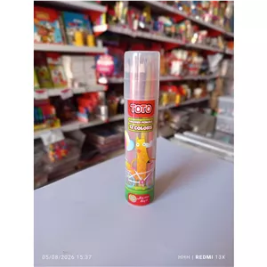 مداد رنگی لوله ای 12 رنگ توتو 