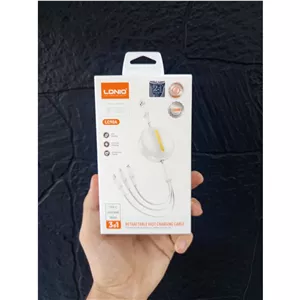 کابل 3 در 1 شارژ و دیتا Retractable مدل LC90Aجمعشونده و چندکار