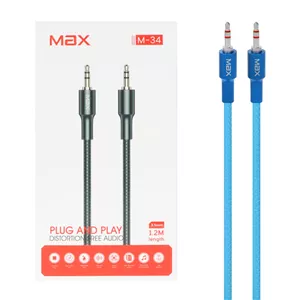کابل 1.2 متری Max Aux مدل M-34 - آبی - MMX