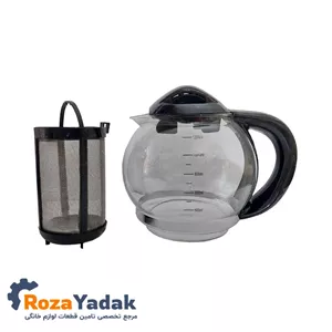 قوری چای ساز تفال مشکی رزا یدک