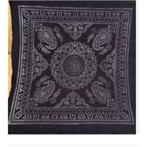 پته خام سورمه ای 75 75 طرح بوته جقه تخفیف ویژه  
