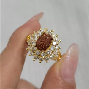 انگشتر خاویاری سنگ دلربا کد 15746