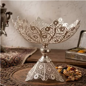 ظروف ملیله کاری آجیل خوری سلطنتی 20