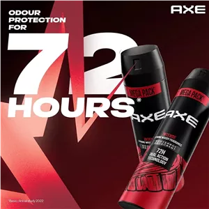 دئودورانت مردانه Axe Intense با ماندگاری 72 ساعته رایحه چوبی قوی، بویی شبیه پوست درخت دارچین، چوب صندل و وانیل
