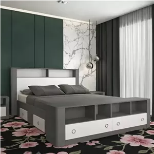 تخت خواب ام دی اف دونفره مدل لارا سایز 160x200 سانتی متر