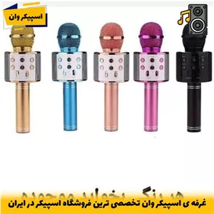 اسپیکر بلوتوث میکروفونی SM-2024حذف صدای خواننده و اکو حرفهای-خرید از اسپیکر وان تخصصی ترین فروشگاه اسپیکر ایران
