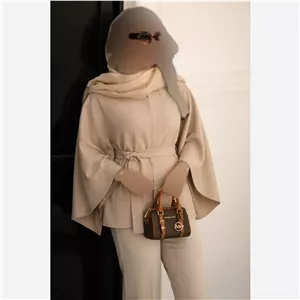 شنل زنانه روژان جنس مازراتی درجه یک فری سایز