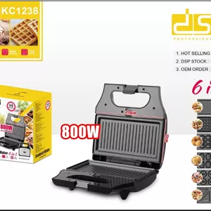 ساندویچ ساز 6 کاره DSP مدل KC1238 توان 800 وات